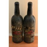 Offley Boa Vista 1962, vintage port (x2) (two bottles) U: very tatty label, upper shoulder