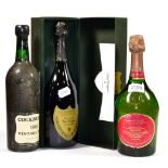 Dom Perignon 1996, vintage champagne, oc; Laurent Perrier Blanc de Blancs 1975, vintage champagne;