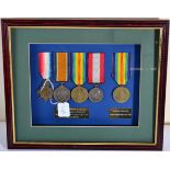 A First World War Group of Four Medals, awarded to D.A. 10097 N.(Norman) BUDDLES D.H. R.N.R.,