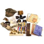 A First/Second World War Family Group of Medals and Ephemera, comprising British War Medal and