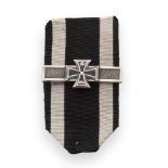 A Scarce German/Prussian 1914 Wiederholungsspange to the 1870 Iron Cross, with black enamelled