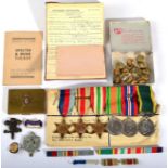 Second World War Group of Six, comprising 1939-1945 Star; Africa Star with 1st Army clasp; Italy