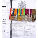 A First/Second World War Meritorious Service Group of Seven Medals, awarded to 13814 Q.M.SJT.:A.S.