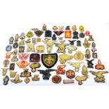 A Collection of Approx. 55 Bullion-Embroidered Italian Cap and Uniform Badges, Second World War