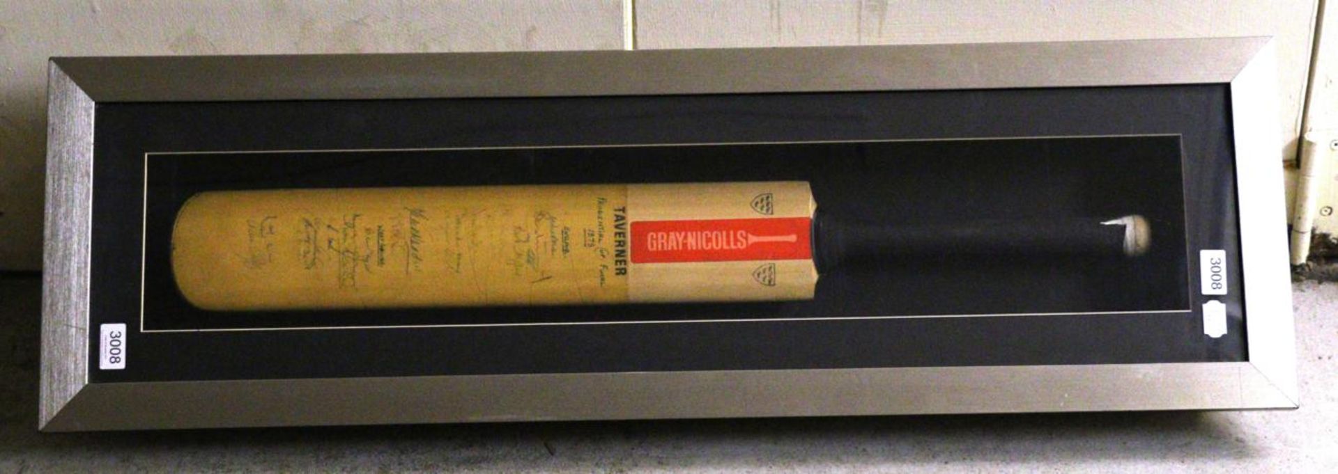 A Signed Prudential Cup Final 1979 Cricket Bat, with signatures of England and West Indies