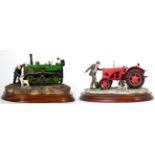 Border Fine Arts 'Kick Start' (David Brown Cropmaster Tractor, Farmer and Collie), model No. B0541