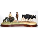 Border Fine Arts 'Flat Refusal' (Friesian Cows), model No. B0650 by Kirsty Armstrong, limited