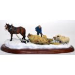 Border Fine Arts James Herriot Studio Collection 'Emergency Rations' (Horse, Farmer and Sheep),