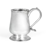 A George III Provincial Silver Mug, Dorothy Langlands, Newcastle, no date letter, circa 1800, of