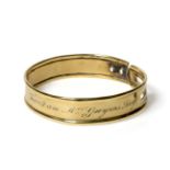 A Brass Dog Collar, early 19th century, inscribed Steal me not but let me jog; For I am Mrs Gwynn'