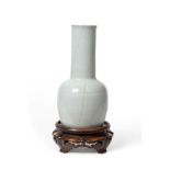 A Chinese Guan Type Mallet Vase, probably Yuan or early Ming period, of ovoid form, the tall