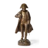 Jules Edmond Masson (French, 1871-1932): A Gilt Bronze Standing Figure of Napoleon Bonaparte, in