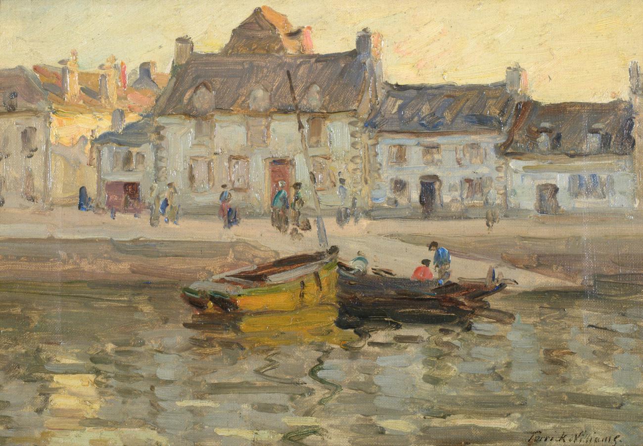 Terrick Williams (1860-1936) Concarneau (believed to be) Signed, oil on canvas, 21.5cm by 32cm See