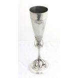 An Art Nouveau WMF (Wurttembergische MetallwarenFabrik) Silver Plated Trophy Cup, the tapering cup