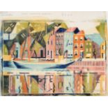 Edith Lawrence (1890-1973) ''Canal, Middelburg, Zeeland'' Signed, inscribed, numbered 17/50 in