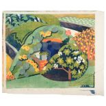 Dorrit Black (1891-1951) Australian ''Corner of the Garden'' Signed, inscribed and numbered 5/50,