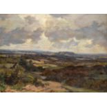 Sir Herbert Edwin Pelham Hughes-Stanton RA PRWS (1870-1937) An extensive Yorkshire landscape