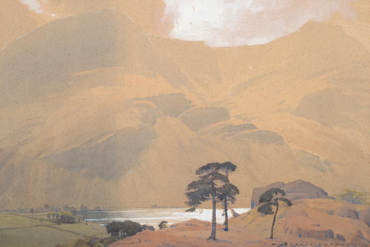 William Heaton Cooper RI (1903-1995) ''The Head of Buttermere'' Signed, watercolour heightened