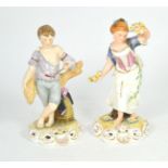 Two Royal Crown Derby figures of the seasons, Summer signed J Griffiths, 23cm and Spring signed M.