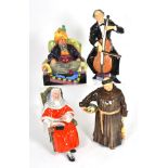 Four Royal Doulton figures 'Abdullah' HN2104, 'The Judge' HN2443, 'The Jovial Monk' HN2144, and 'The