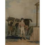 Charles Turner (British, 1773-1857) ''Mr Saml Chiffney'' Hand-coloured mezzotint portrait by C