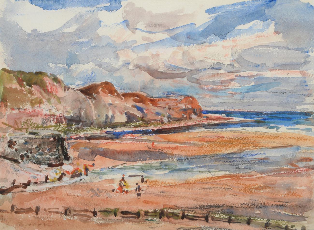 Rowland Henry Hill (1873-1952) Sandsend Signed, mixed media, 27cm by 37.5cm Artist's Resale Rights/