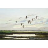 Hugh Monahan (1914-1970) ''Pintail, Lough Gara'', Co. Sligo Signed and dated 1947, oil on canvas,