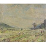 Herbert Royle (1870-1958) ''Wharfedale Landscape'' Signed, inscribed verso, oil on canvasboard, 48.