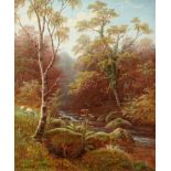 William Mellor (1851-1931) ''Posforth Gill, Bolton Woods, Yorkshire'' Signed and inscribed verso,