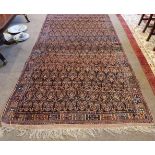 Afshar Rug South East Iran, circa 1940 The indigo field with column of stylised plants enclosed by