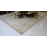 Agra Design Carpet Probably Pakistan, modern The field with an allover design of flowering vines and