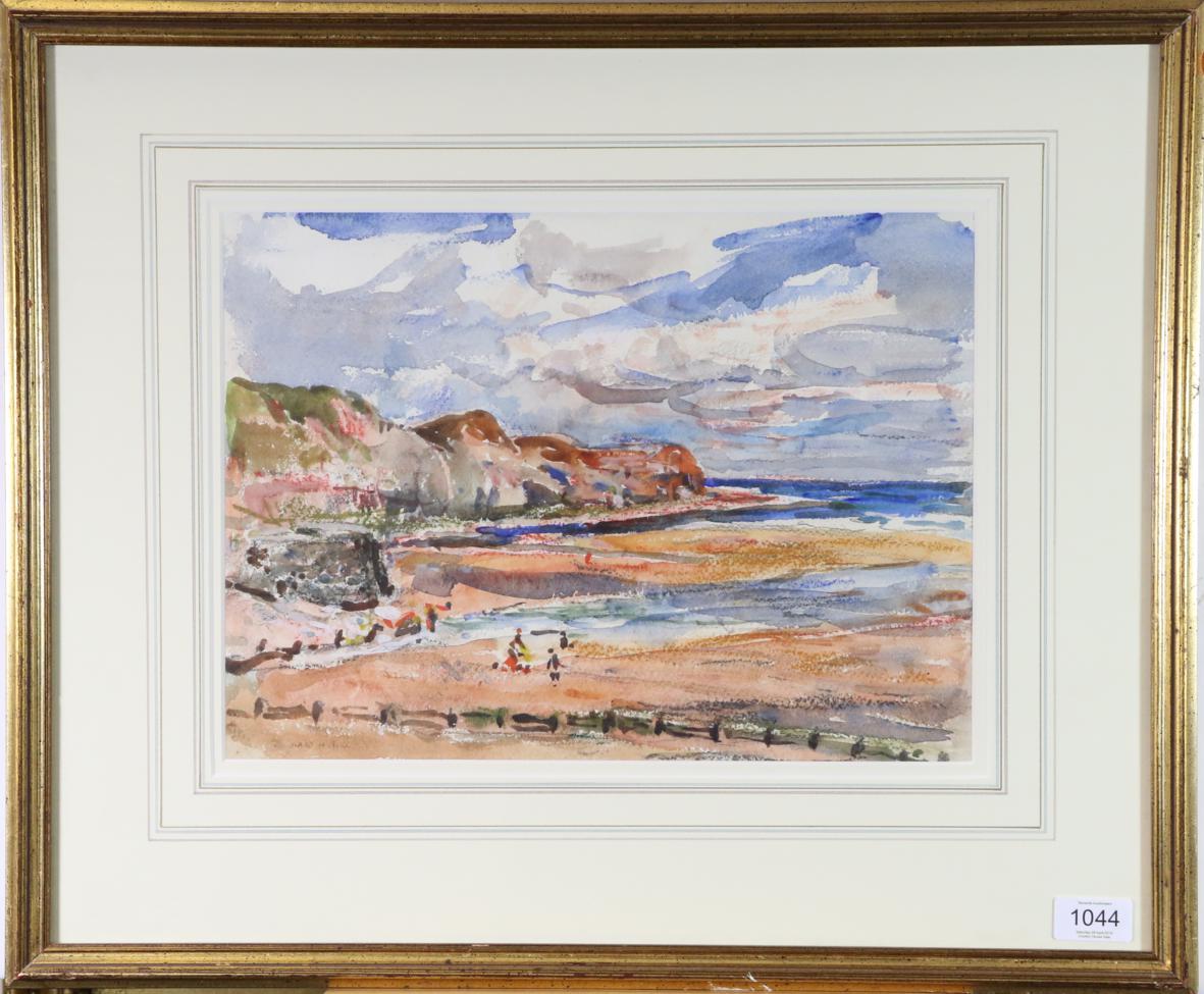 Rowland Henry Hill (1873-1952) Sandsend Signed, mixed media, 27cm by 37.5cm Artist's Resale Rights/ - Image 2 of 3