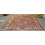 Bakhtiyari Carpet West Iran, 2nd quarter 20th century The polychrome compartmentalised field of