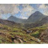 Herbert Royle (1870-1958) The Scottish highlands Signed, oil on canvas board, 49.5cm by 60cm