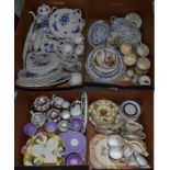 Fives boxes of dinner and tea wares including; Royal Albert, Port Merrion, Windsor, Royal Doulton