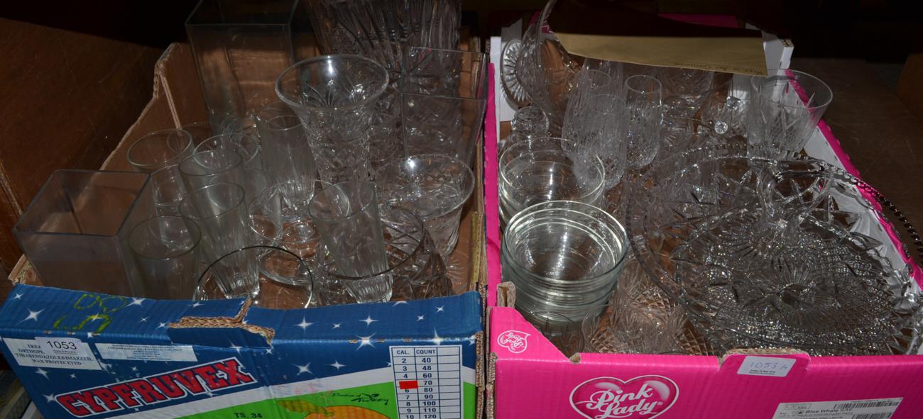 Four boxes of various household glass - Image 3 of 3