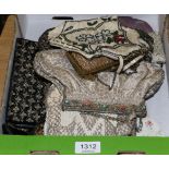 A group of circa 1920s and later bead work and sequined evening bags (one box)
