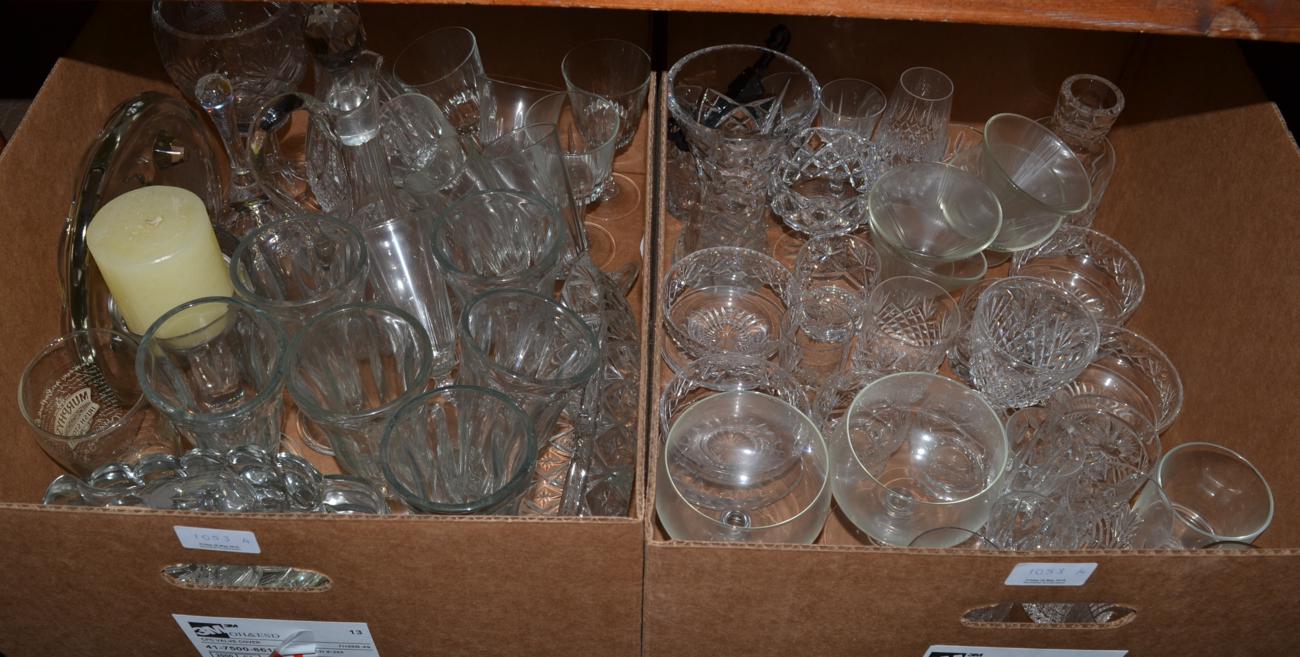 Four boxes of various household glass - Image 2 of 3