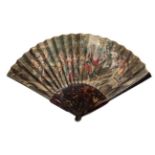 The Sacrifice of Jephthah's Daughter: A Mid-18th Century Plain Tortoiseshell Fan, the double