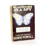 Baden-Powell (Robert) My Adventures as a Spy, 1915, Arthur Pearson, previous owner's name to