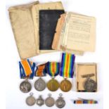 Three First World War R.A.M.C. Pairs, each comprising British War Medal and Victory Medal, awarded