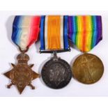 A First World War Trio, comprising 1914 Star, British War Medal and Victory Medal, awarded to 4282