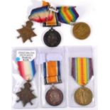 Two First World War R.A.M.C. Trios, each comprising 1914-15 Star, British War Medal and Victory