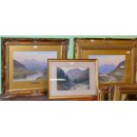 G Bently (19th/20th century) ''Snowdon from Capel Curig, North Wales'', ''Snowdon Evening, Port