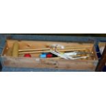 A Jaques of London croquet set in pine box