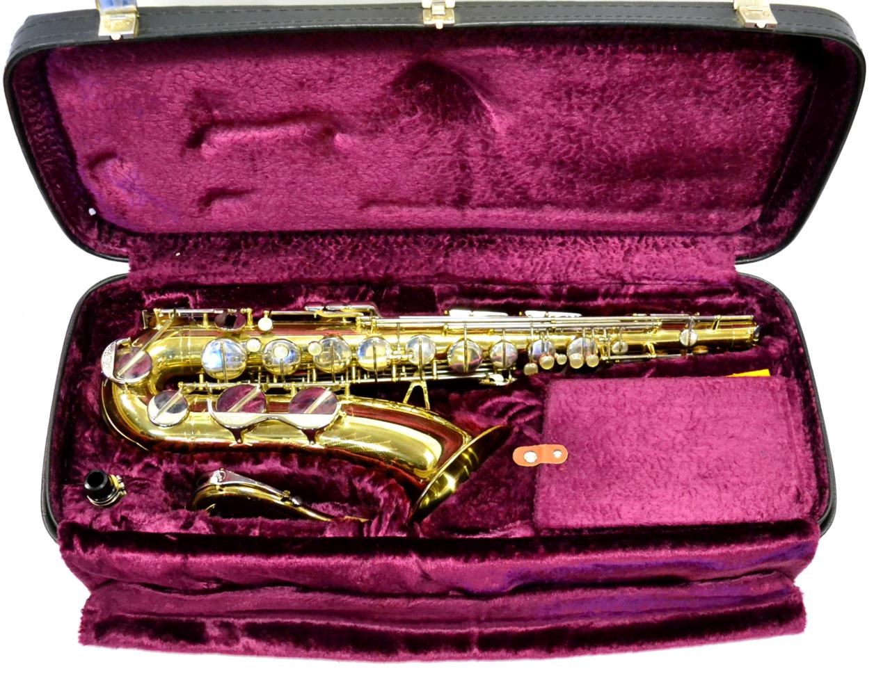 Tenor Saxophone by Lafleur, serial number 173913, imported by Boosey & Hawkes (London), lacquered