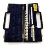 Flute stamped 'F.I.S.M. Rampone & Cazzani Milano' no.37228 (cased)Requires service to be fully