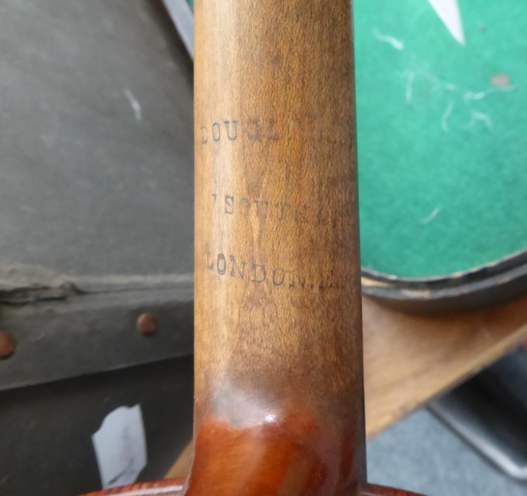 Violin 14'' two piece back, ebony fingerboard, with label stating imitation of Joseph Guarnerrus - Image 9 of 15