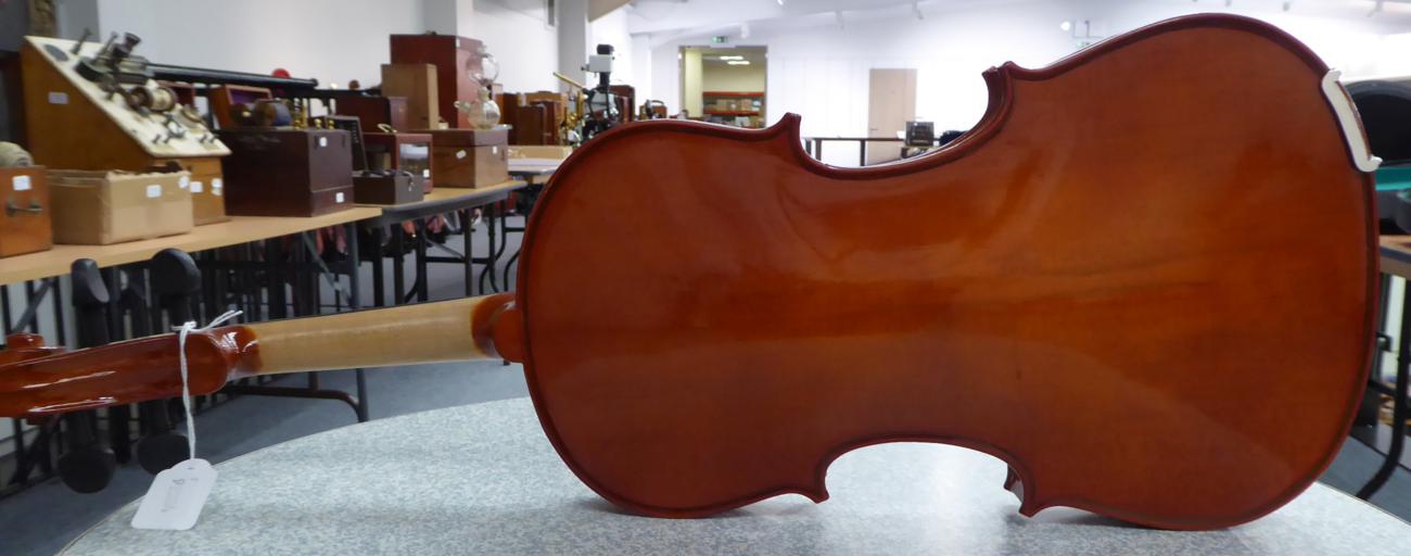 Viola 15'' two piece back, Made by Antoni, China with some accessories and music (cased with bow) - Image 5 of 14