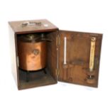 Townson & Mercer (London) Flash Point Tester copper, stamped VR 1897, ER 1910 and GvR 1927 with